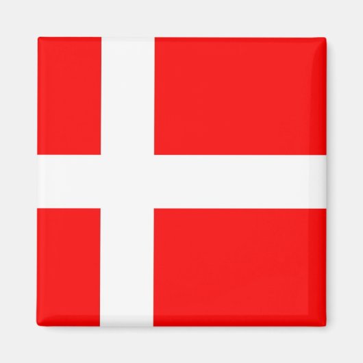 Flagge Dänemarks Magnet (Vorne)