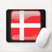 Flagge Dänemarks Mousepad (Mit Mouse)