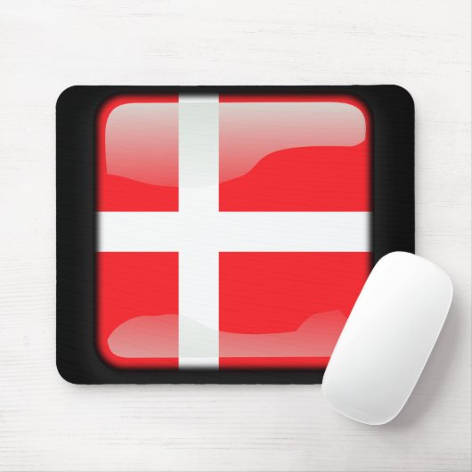 Flagge Dänemarks Mousepad (Mit Mouse)