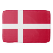 Flagge Dänemarks oder dänischer Stoff Badematte (Vorderseite)