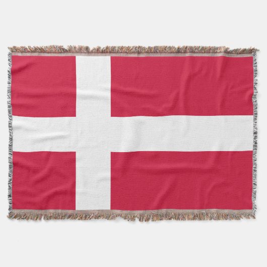 Flagge Dänemarks oder dänischer Stoff Decke (Vorderseite)