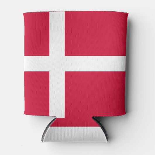 Flagge Dänemarks oder dänischer Stoff Dosenkühler (Vorderseite)