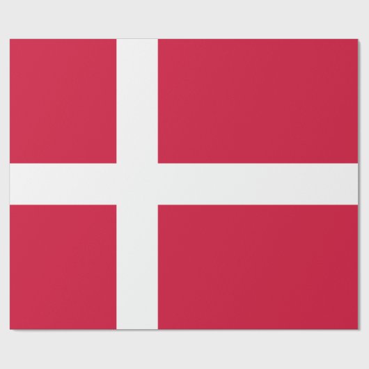 Flagge Dänemarks oder dänischer Stoff Geschenkpapier (Flach)