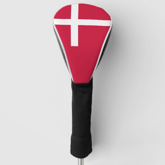 Flagge Dänemarks oder dänischer Stoff Golf Headcover (Vorderseite)