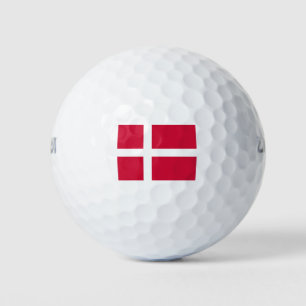 Flagge Dänemarks oder dänischer Stoff Golfball
