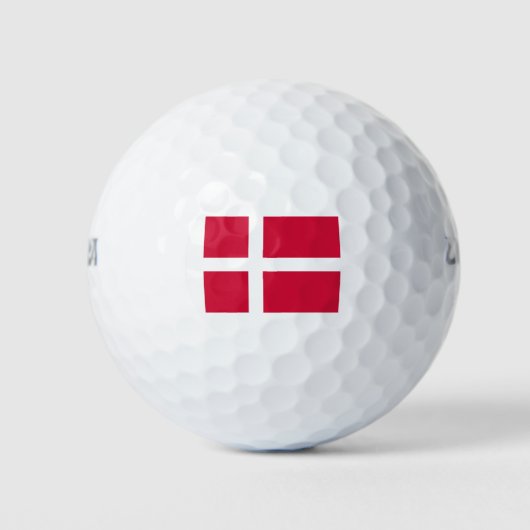 Flagge Dänemarks oder dänischer Stoff Golfball (Vorderseite)