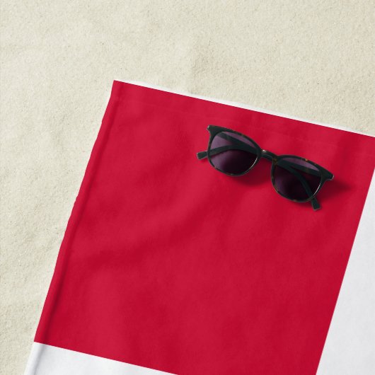 Flagge Dänemarks oder dänischer Stoff Strandtuch (Beispiel)