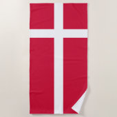 Flagge Dänemarks oder dänischer Stoff Strandtuch (Vorderseite)