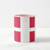 Flagge Dänemarks oder dänischer Stoff Tasse (Zentrum)