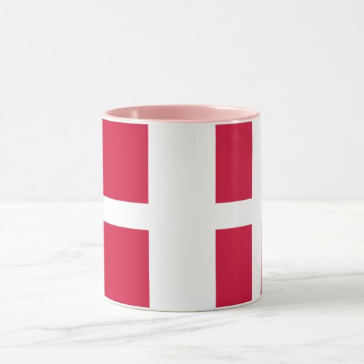 Flagge Dänemarks oder dänischer Stoff Tasse (Zentrum)