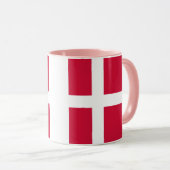 Flagge Dänemarks oder dänischer Stoff Tasse (VorderseiteRechts)