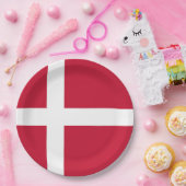 Flagge Dänemarks Pappteller (Party)