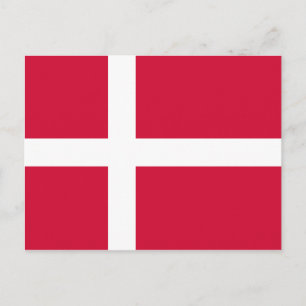 Flagge Dänemarks Postkarte