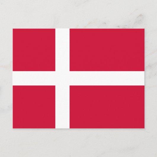 Flagge Dänemarks Postkarte (Vorderseite)