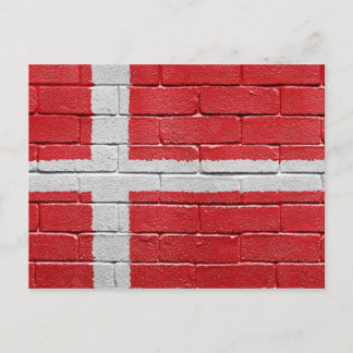 Flagge Dänemarks Postkarte
