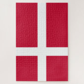 Flagge Dänemarks Puzzle (Vertikal)