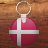 Flagge Dänemarks Schlüsselanhänger (Vorderseite)