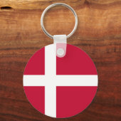 Flagge Dänemarks Schlüsselanhänger (Rückseite)