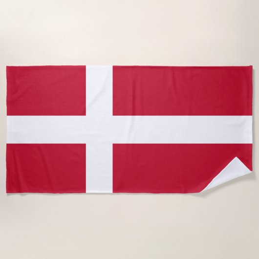 Flagge Dänemarks Strandtuch (Vorderseite)