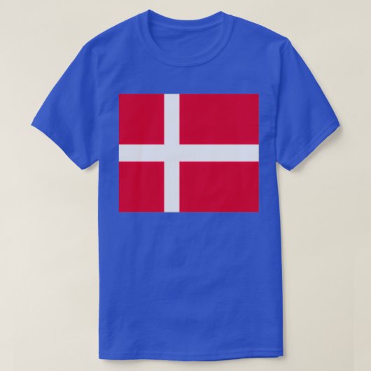 Flagge Dänemarks T-Shirt (Design vorne)