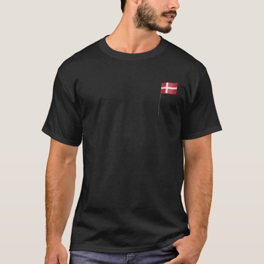 Flagge Dänemarks T-Shirt (Vorderseite)
