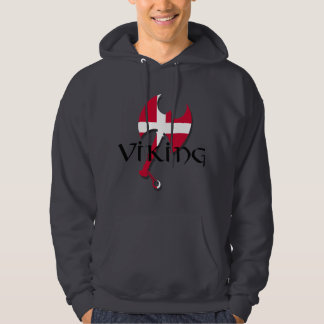 Flagge Dänische-Vikings Dänemark Euroaxt Hoodie