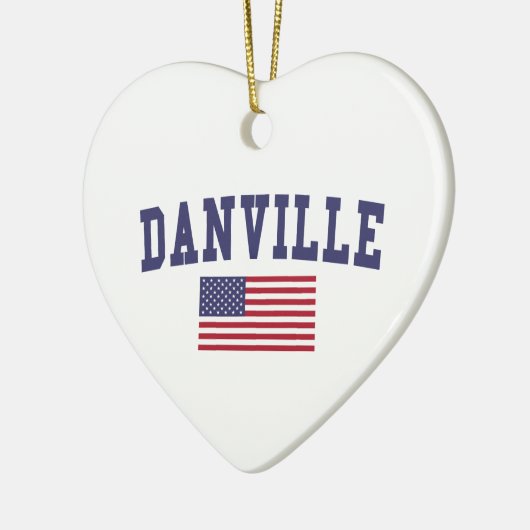 Flagge Danvilles CA US Keramik Ornament (Links)