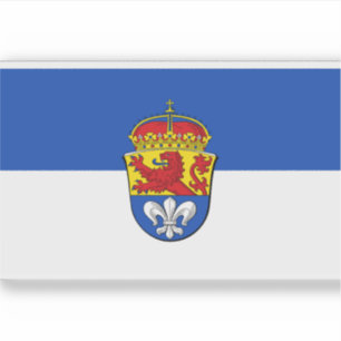 Flagge Darmstadt, Deutschland Aufkleber