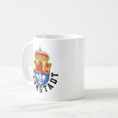 Flagge Darmstadt, Deutschland Kaffeetasse (Vorderseite Links)