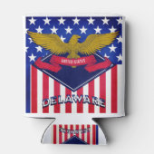 Flagge Delaware USA Dosenkühler (Rückseite)