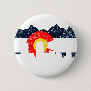 Flagge Denvers Colorado Button