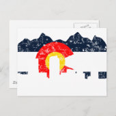 Flagge Denvers Colorado Postkarte (Vorne/Hinten)