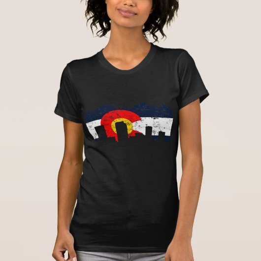 Flagge Denvers Colorado T-Shirt (Vorderseite)