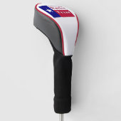 Flagge der 3. Generation gebürtiger Texaner Golf Headcover (angewinkelt)