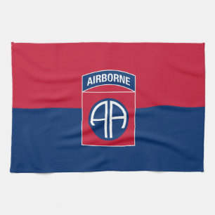 Flagge der 82. Luftlandedivision Militärveteran Geschirrtuch