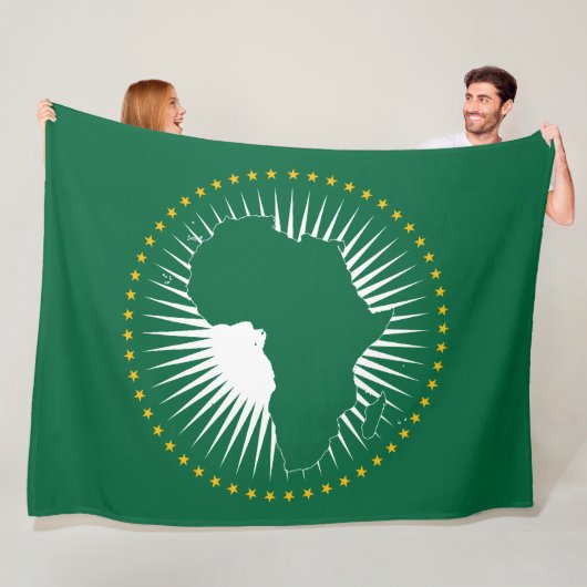 Flagge der Afrikanischen Union (Afrika) (Panafrika Fleecedecke (Beispiel)