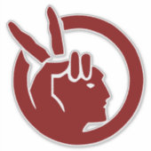 Flagge der American Indian Movement Aufkleber (Vorderseite)