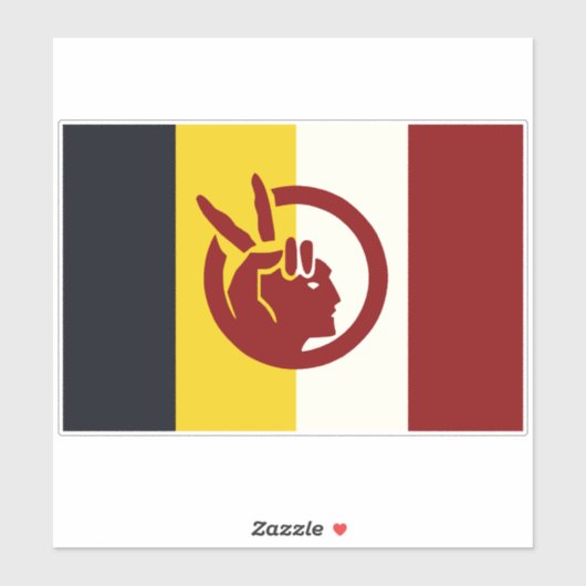 Flagge der American Indian Movement Aufkleber (Blatt)