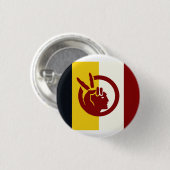 Flagge der American Indian Movement Button (Vorne & Hinten)