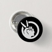 Flagge der American Indian Movement Button (Vorne & Hinten)