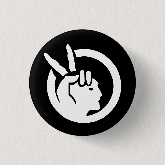 Flagge der American Indian Movement Button (Vorderseite)