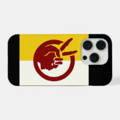 Flagge der American Indian Movement iPhone Hülle (Rückseite (Horizontal))