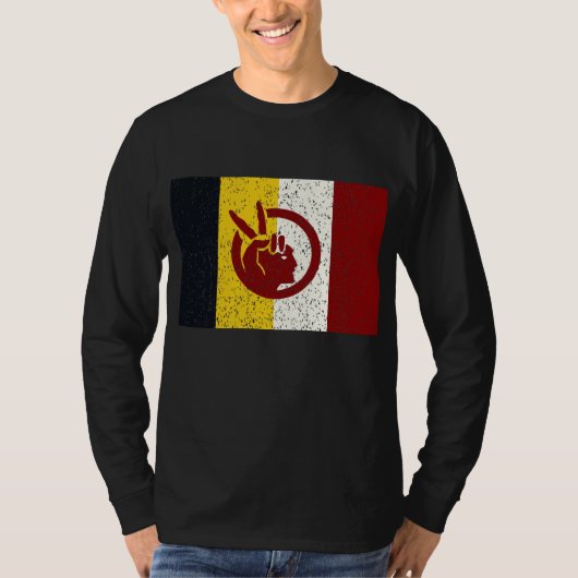 Flagge der American Indian Movement T-Shirt (Vorderseite)