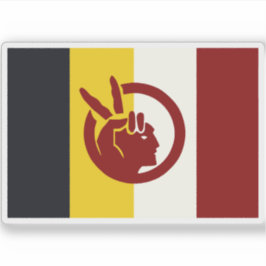 Flagge der Amerikanische Ureinwohner Movement, USA Aufkleber