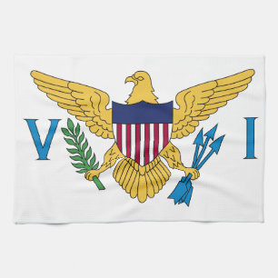 Flagge der Amerikanischen Jungferninseln Geschirrtuch