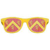 Flagge der Anglesey Retro-Sonnenbrille Partybrille (Vorderseite)