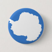 Flagge der Antarktis Button (Vorderseite)