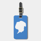 Flagge der Antarktis Gepäckanhänger (Vorderseite vertikal)