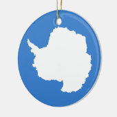 Flagge der Antarktis Keramik Ornament (Links)