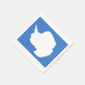 Flagge der Antarktis Papier Napkins Serviette (Ecke)